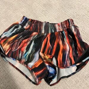 Rainbow Lululemon shorts